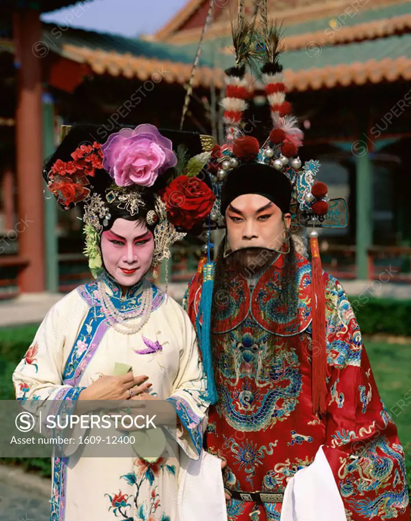 Chinese Opera (Beijing Opera) / Actors Dressed in Costume, Beijing, China