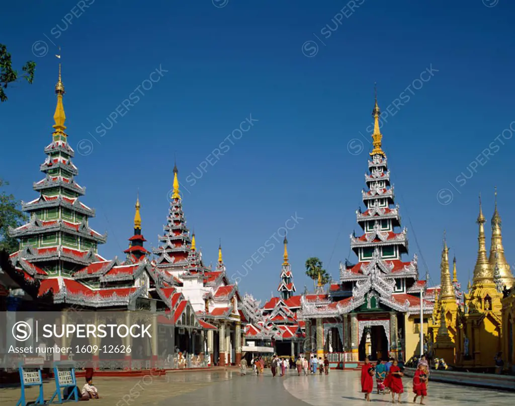 Shwedagon Pagoda / Buddhist Shrines, Yangon, Myanmar (Burma)