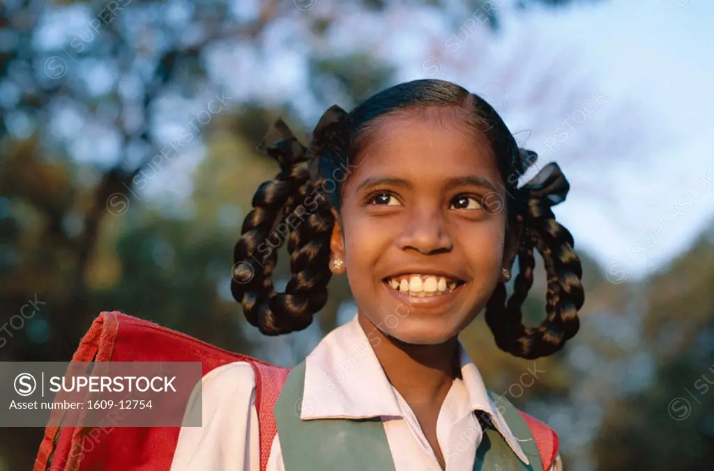 School Girl, Goa, India