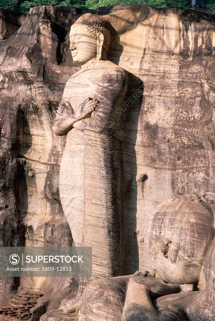 Cultural Triangle / Galvihara / Standing Buddha & Reclining Buddha, Polonnaruwa, Sri Lanka