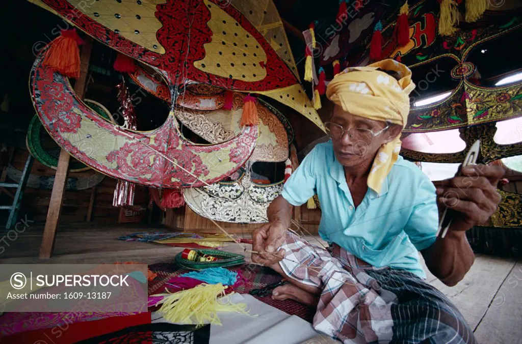 Kite Maker, Kota Bharu, Kelantan, Malaysia