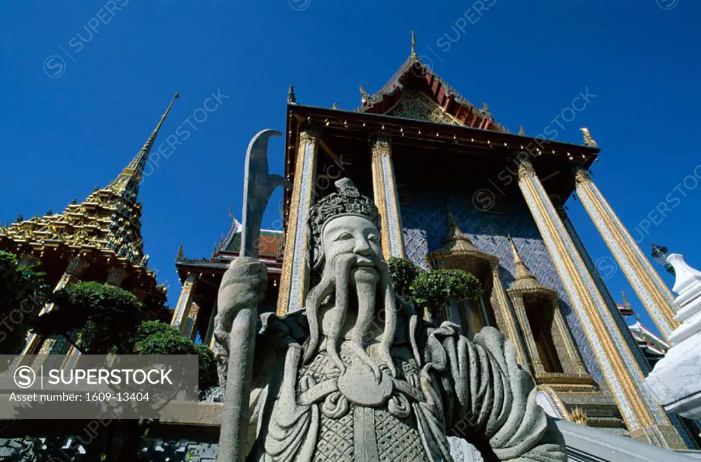 Grand Palace (Wat Phra Kaeo) / Statue of Chinese Guard, Bangkok, Thailand