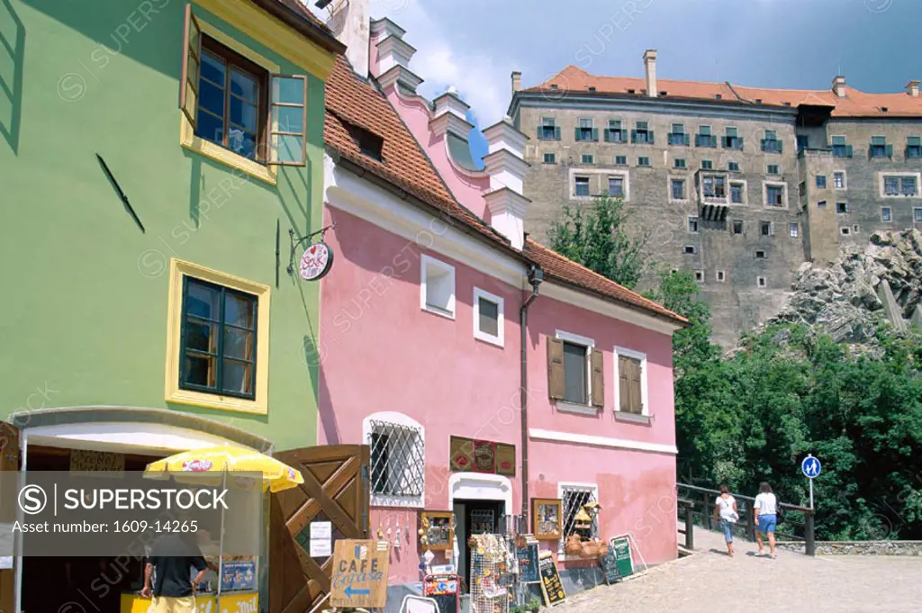 The Old Town / Colourful Local Store & The Castle, Cesky Krumlov, South Bohemia, Czech Republic