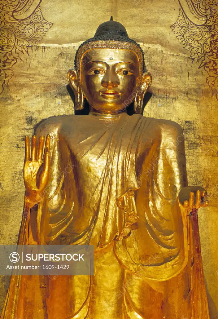 Buddha Statue, Ananda Pahto Temple, Bagan, Burma