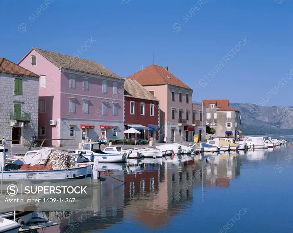 Hvar Island / Harbour & Town View, Stari Grad, Adriactic Islands, Croatia