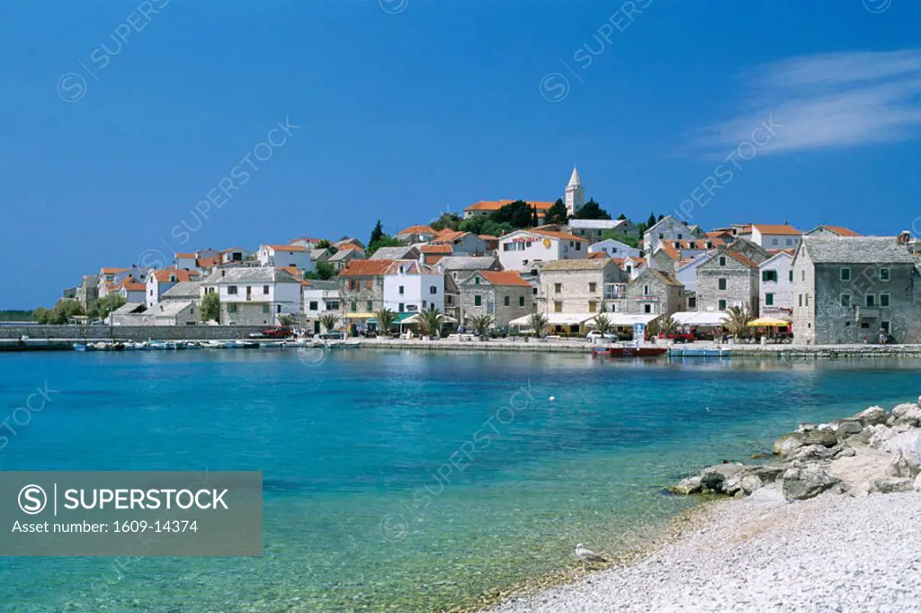 Town Skyline, Primosten, Dalmatian Coast, Croatia