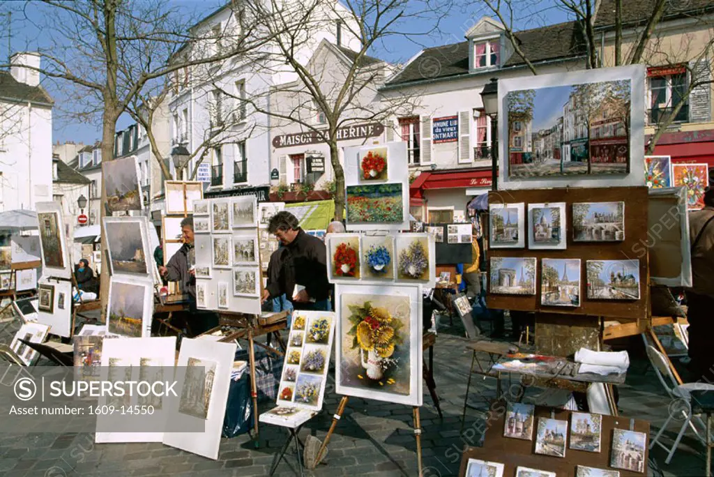 Montmartre / Place du Tertre / Artists / Paintings & Artwork for Sale, Paris, France