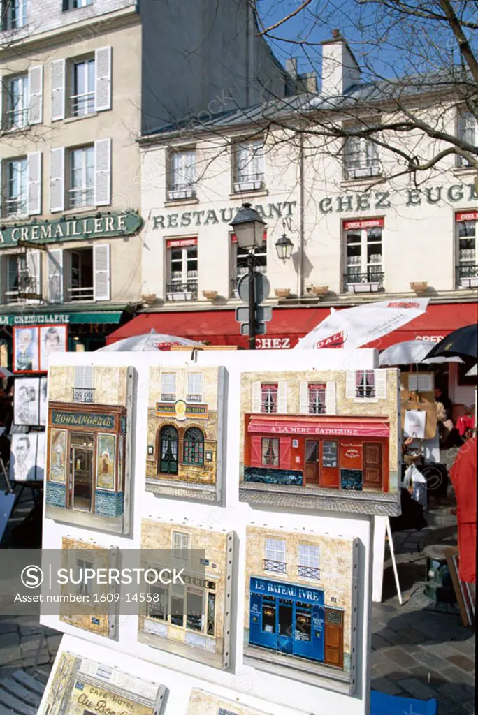 Montmartre / Place du Tertre / Artists / Paintings & Artwork for Sale, Paris, France