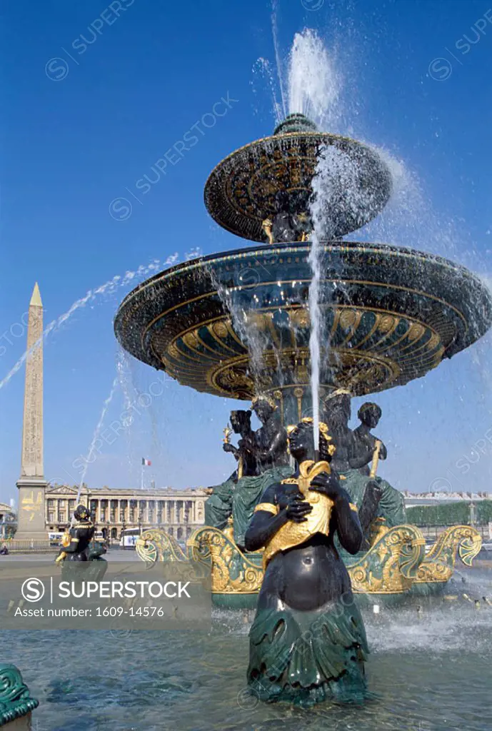 Place de la Concorde / Fountains, Paris, France