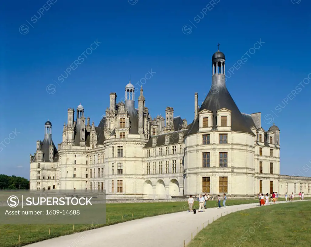 Chambord Castle (Chateau de Chambord), Chambord, Loire Valley, France