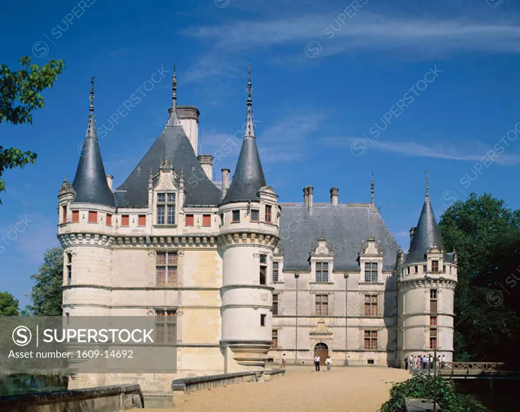 Azay-le Rideau Castle (Chateau d´Azay-le-Rideau), Azay-le-Rideau, Loire Valley, France
