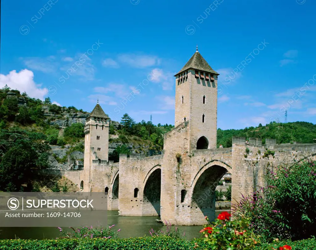 Pont Valentre & Lot River, Cahors, Lot Region, France