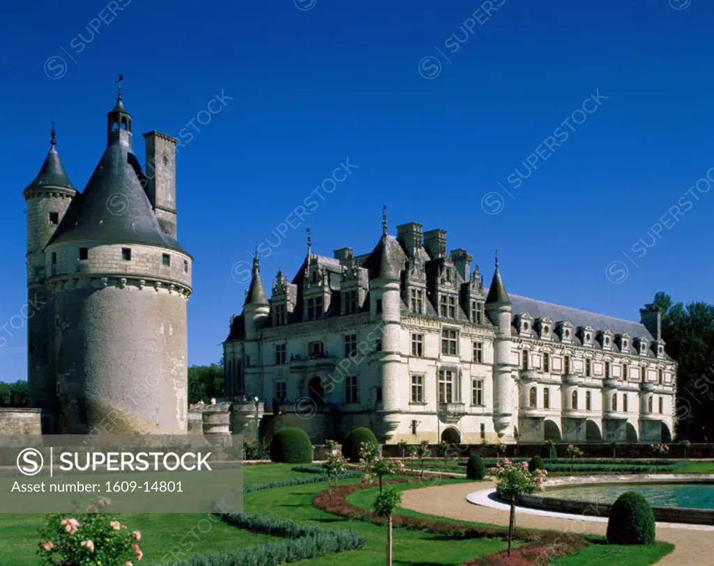 Chenonceau Castle (Chateau de Chenonceau), Chenonceau, Loire Valley, France