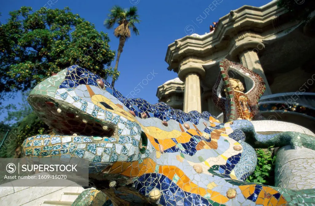 Guell Park (Parc Guell) / by Antoni Gaudi, Barcelona, Catalonia, Spain
