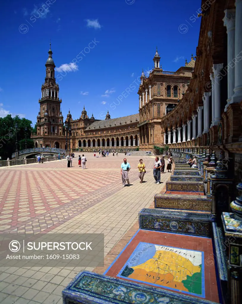 Plaza de Espana, Seville, Seville, Spain