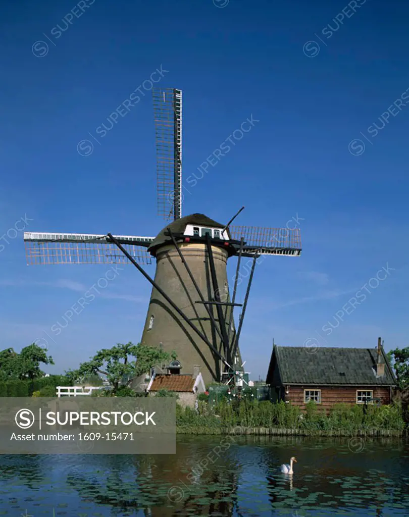 Windmill, Kinderdijk, Holland (Netherlands)
