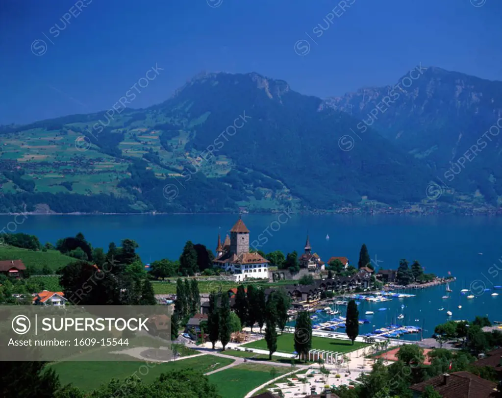Lake Thun, Spiez, Alps, Switzerland