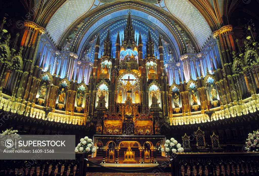 Basilique Notre Dame, Montreal, Quebec, Canada