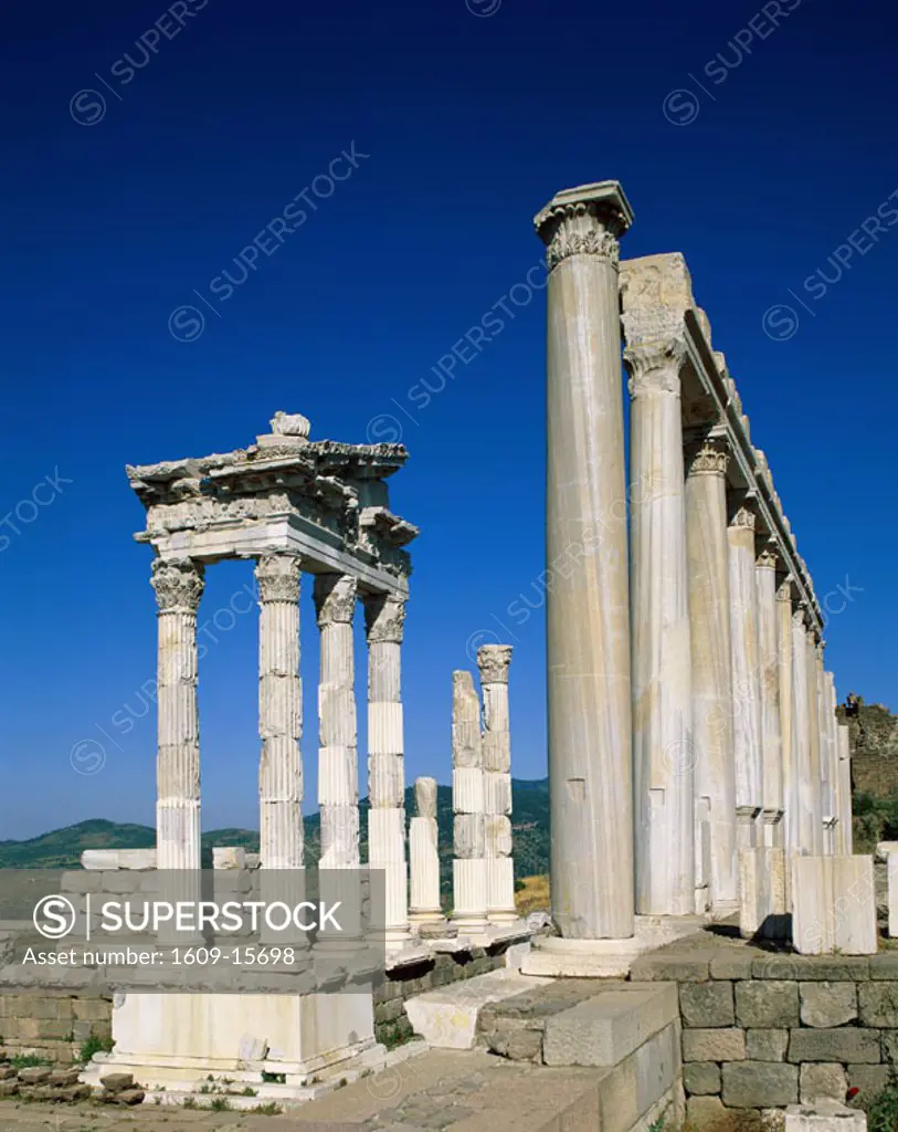 Ancient Ruins, Pergamon (Bergama), Aegean Coast, Turkey