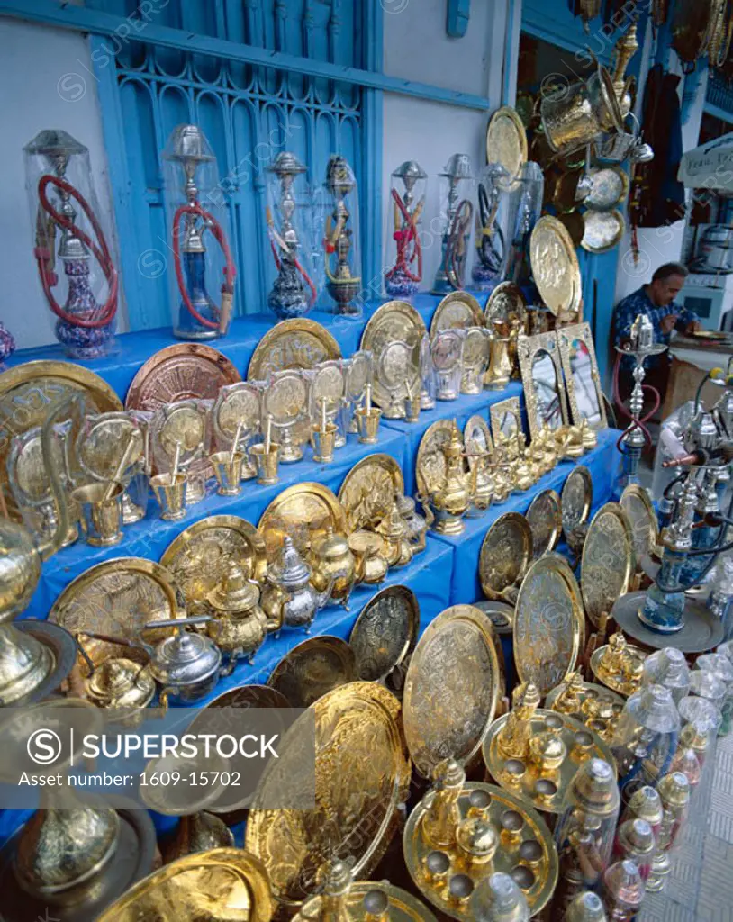Copperware Shop, Nabeul, Tunisa