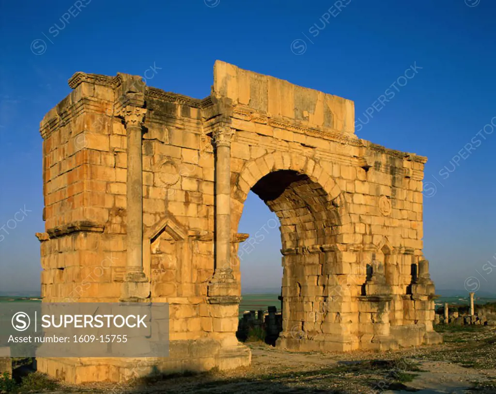 Triumphal Arch, Volubilis, Morocco