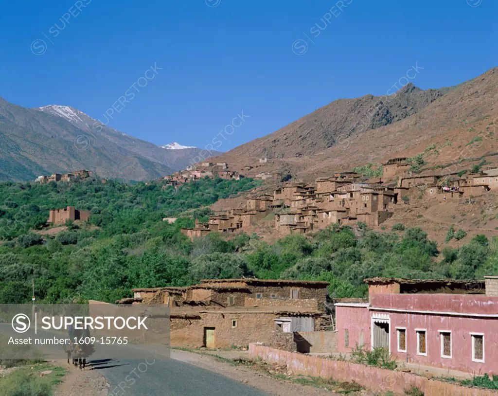 Village View, Ourika Valley, High Atlas Mountains   , Morocco
