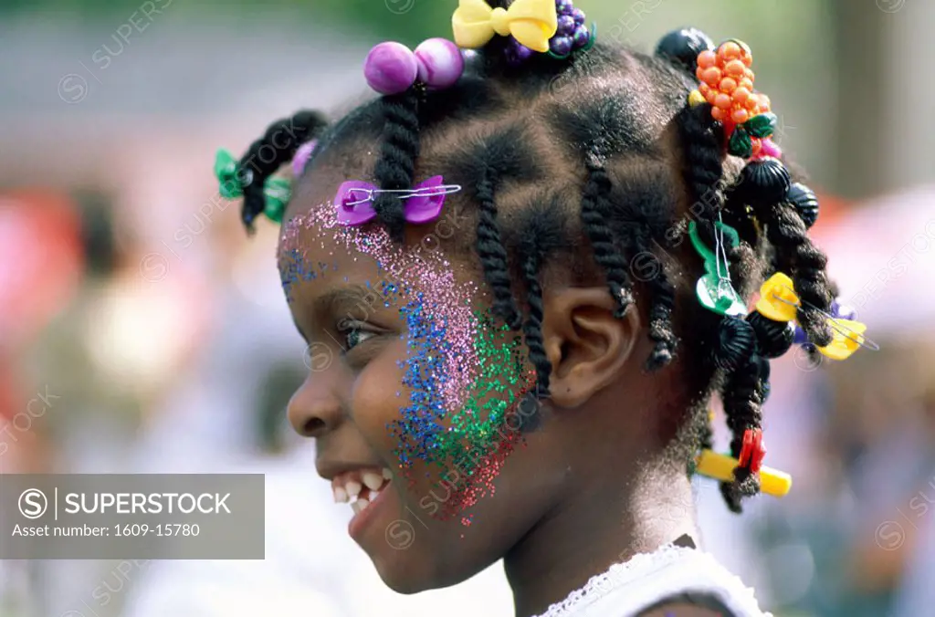 Carnival / Caribbean Girl / Portrait, St.Lucia, Caribbean Islands