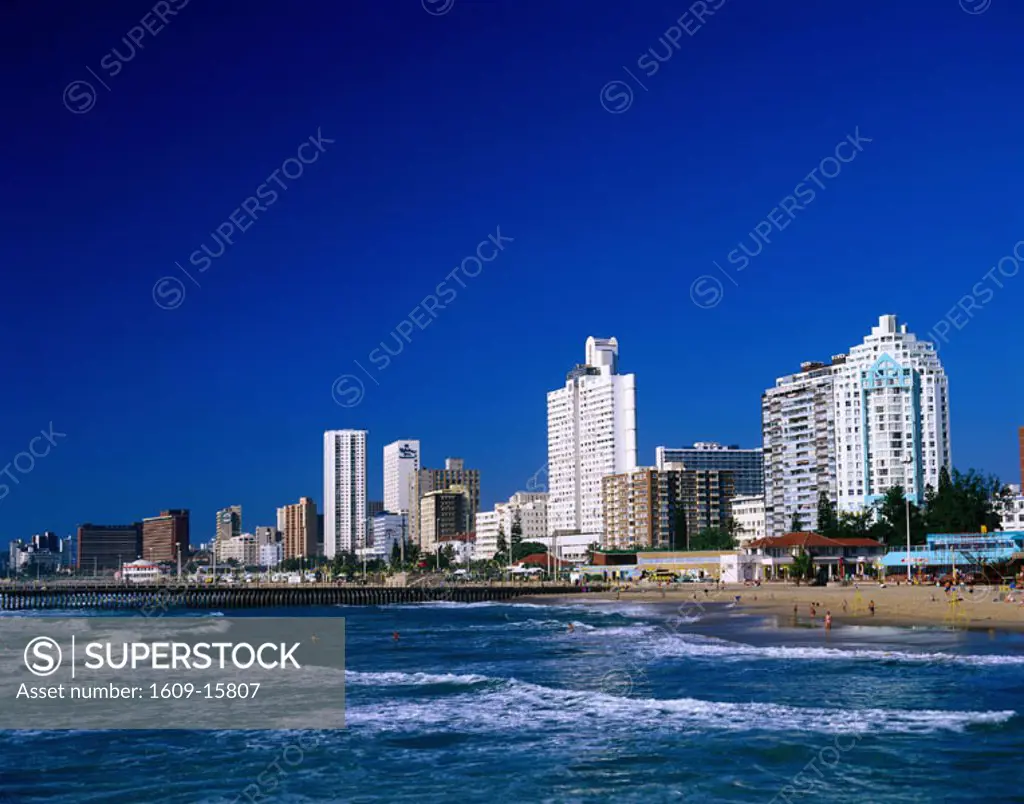 City Skyline & Beach, Durban, South Africa