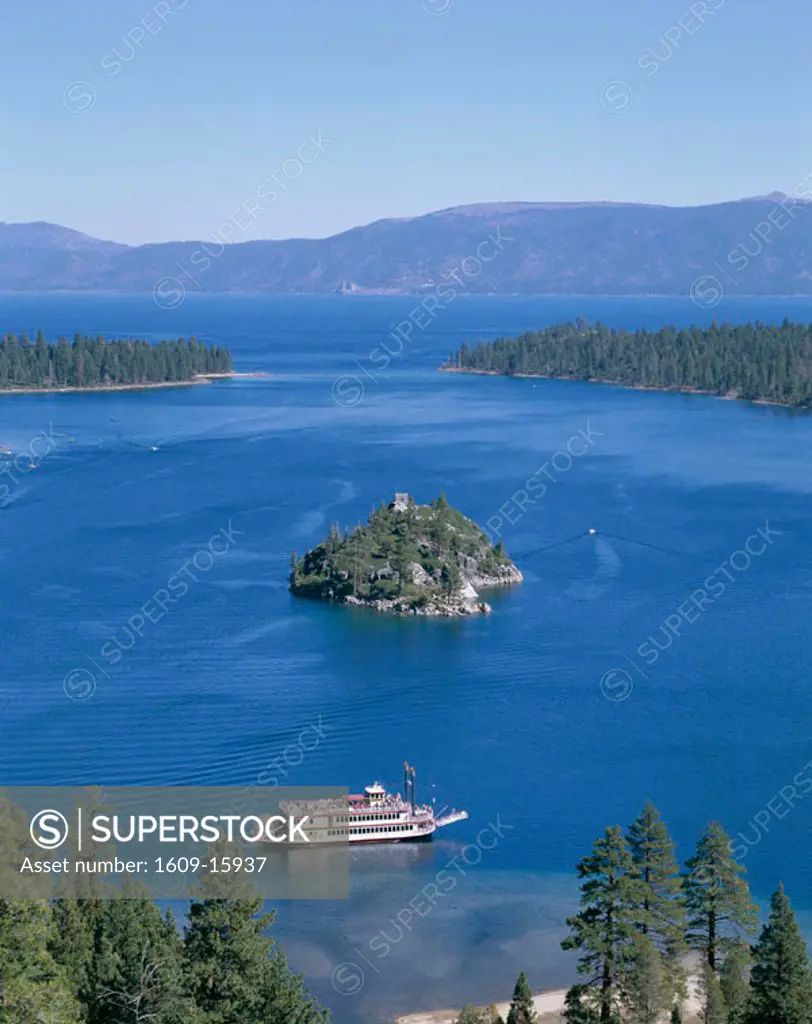 Lake Tahoe / Emerald Bay & Tour Boat, Tahoe, California, USA