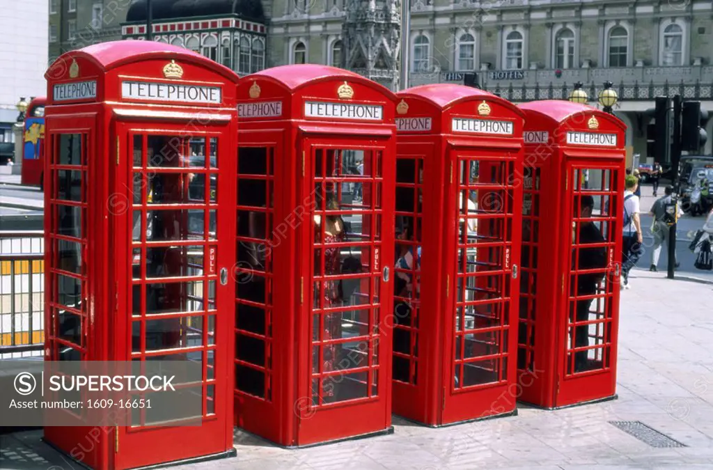 Red Telephone Booths / Telephine Boxes, London, England
