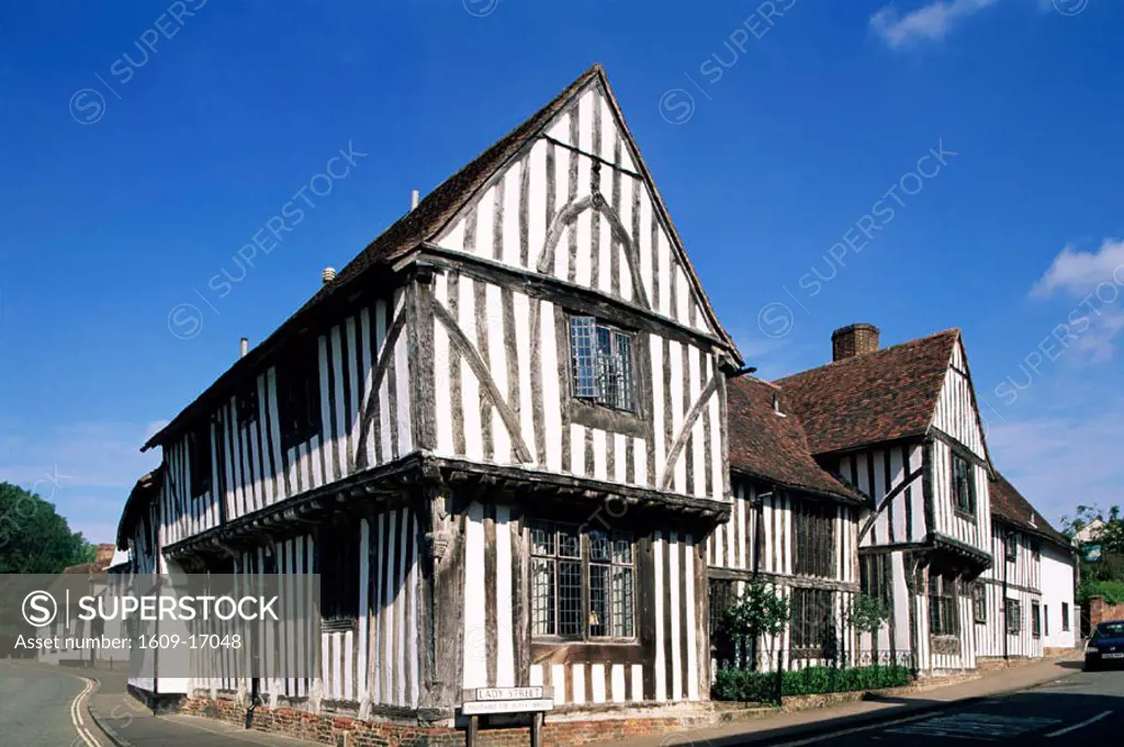 England, Constable Country, Suffolk, Lavenham, Old Wool Market Building