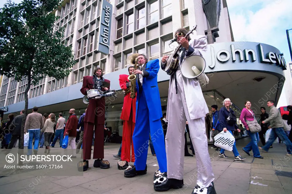 England, London, Oxford Street, Street Performers