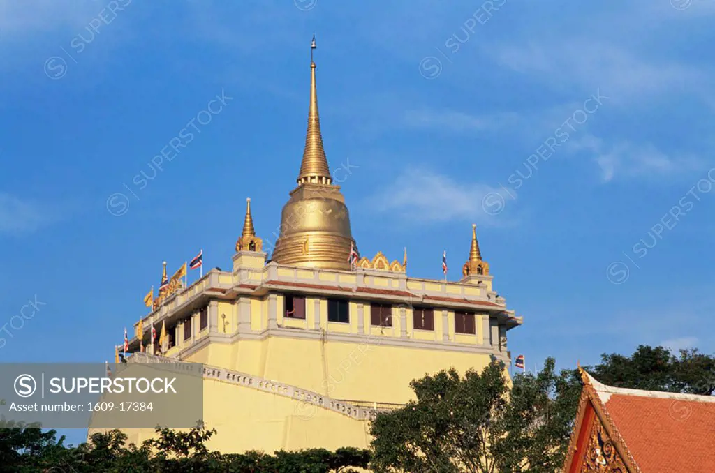 Thailand, Bangkok, Wat Saket, The Golden Mount