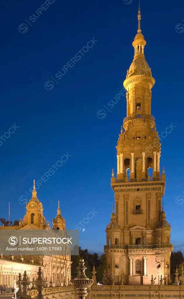 Plaza de Espana, Seville, Sevilla Province, Andalucia, Spain