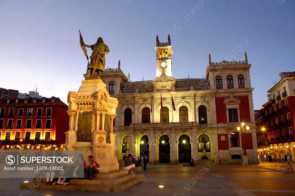 Town Hall, Plaza Mayor, Valladolid, Castilla y Leon, Spain