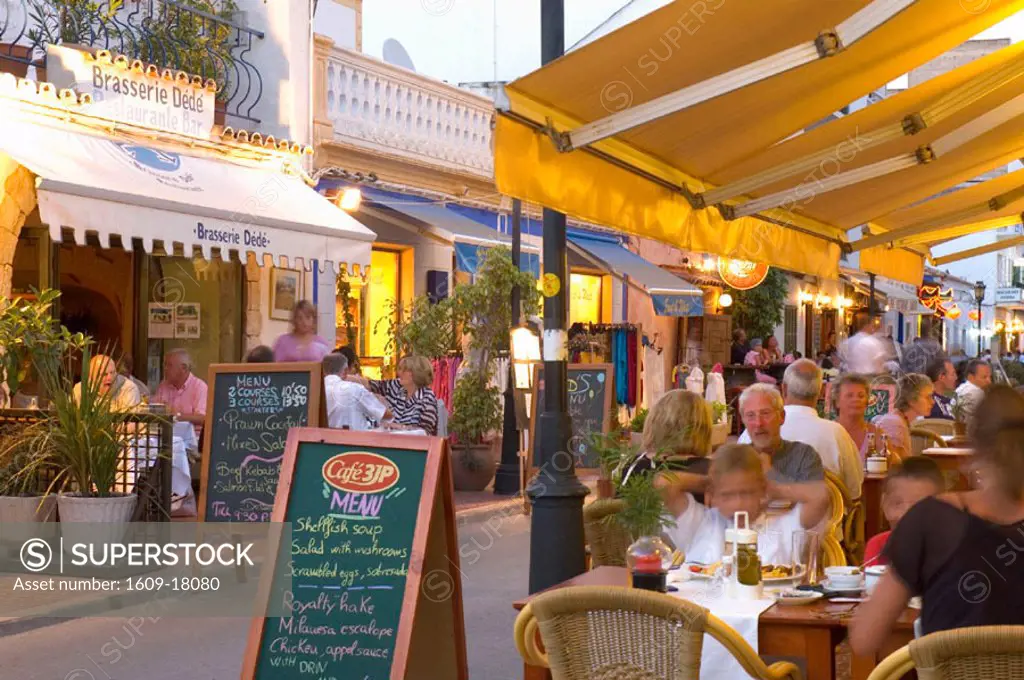 Cafes and Restaurants, Santa Eularia, Ibiza, Spain