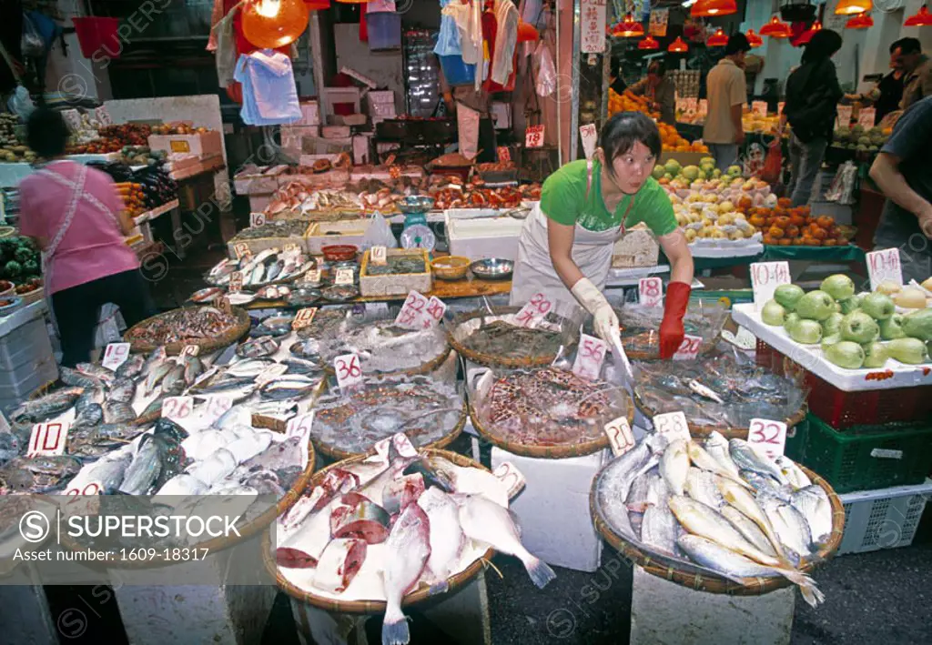 Fish market, Wan Chai, Hong Kong, China