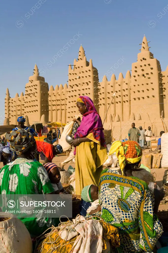 Djenne Mosque, Djenne, Niger Inland Delta, Mopti region, Mali