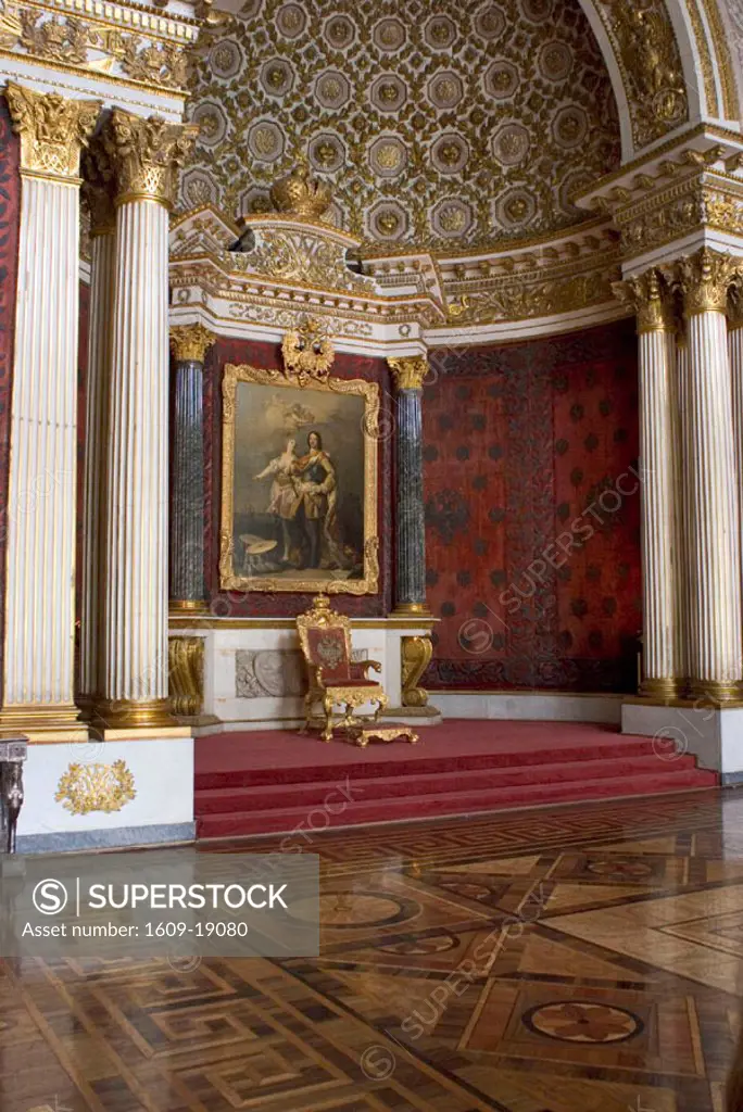 Interior of the Winter Palace (Hermitage Museum) St. Petersburg, Russia