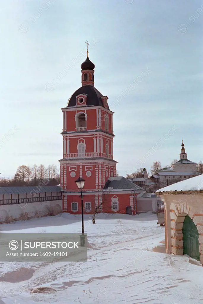 Goritskiy monastery in winter, Pereslavl Zalesskiy, Yaroslavl region, Russia
