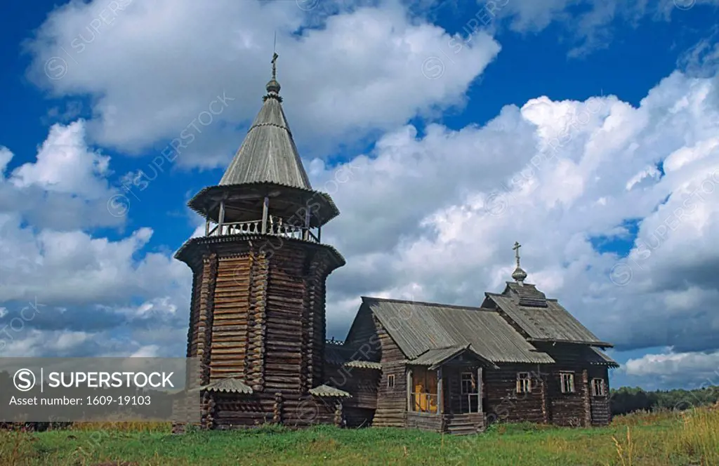 Wooden church, Karelia, Russia