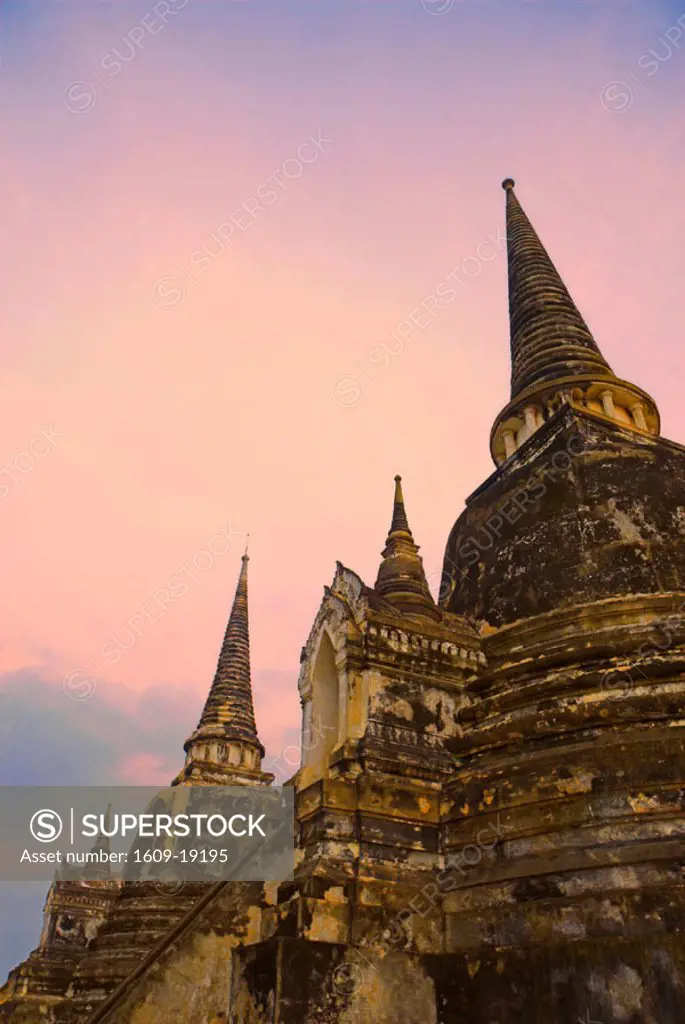 Three Chedis, Wat Phra Si Sanphet, Ayutthaya, Thailand