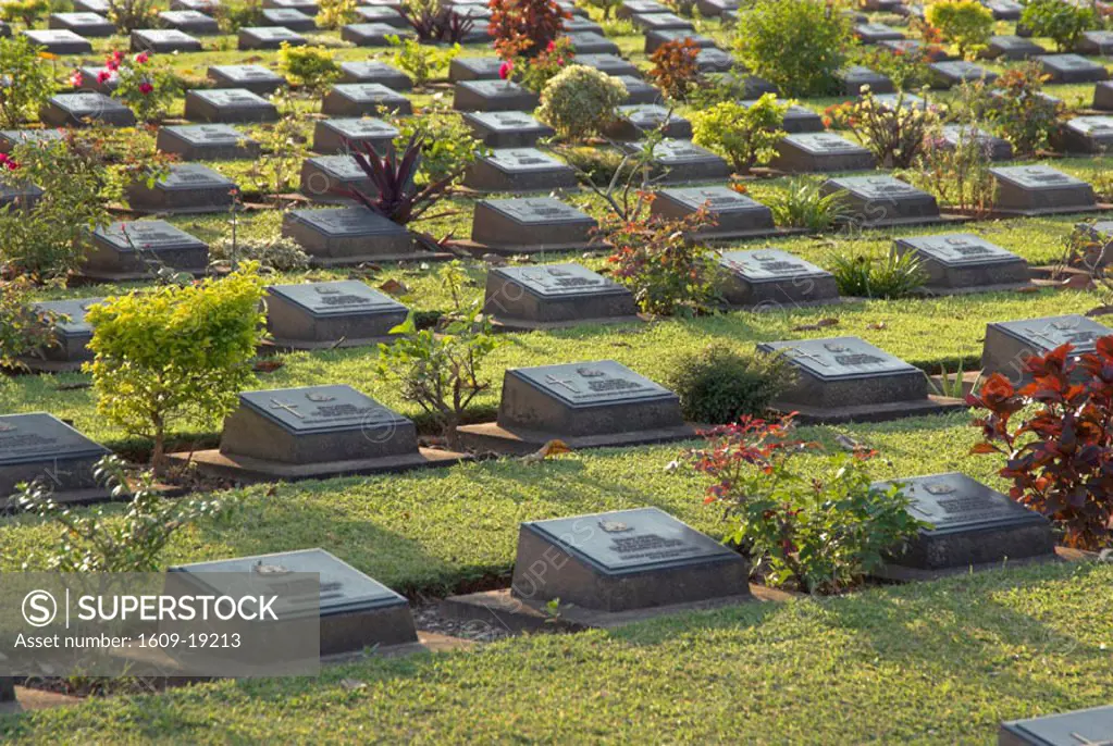 Allied War Cemetery, nr Bridge on the River Kwai, Kanchanaburi, Thailand