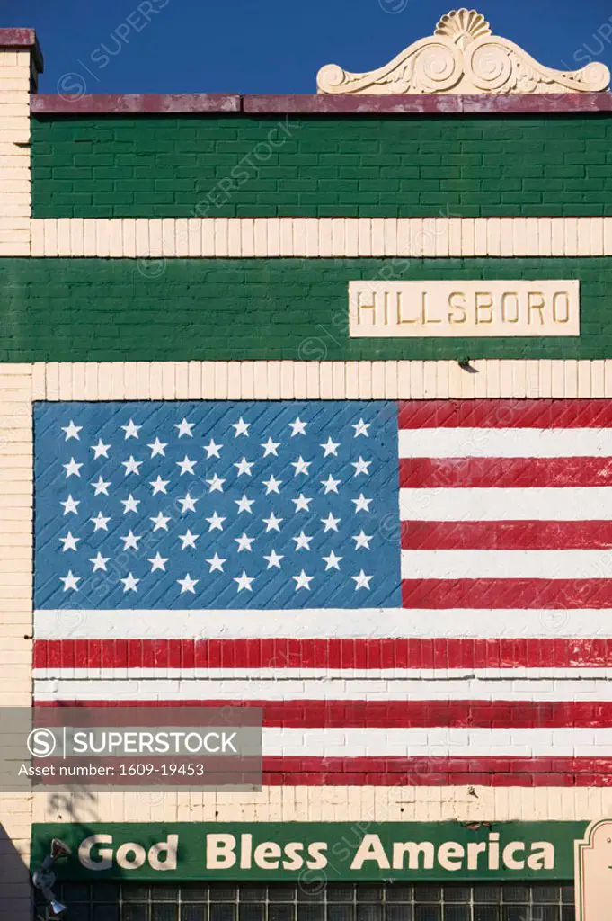 US Flag on Broadway, Hillsboro Village, Nashville, Tennessee, USA