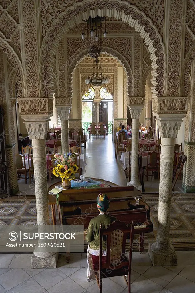 Piano player, Palacio de Valle, Cienfuegos, Cuba