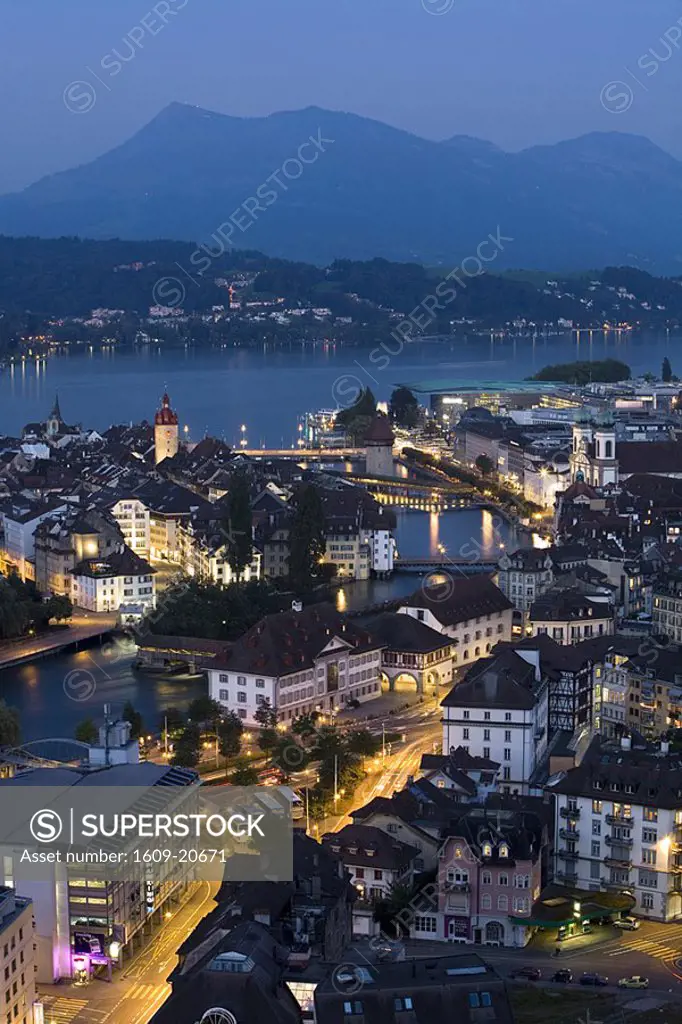 Luzern Skyline, Lucerne, Switzerland