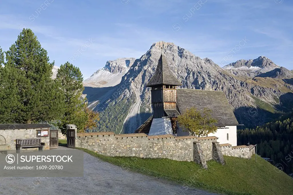 Church, Arosa, Graubunden, Switzerland