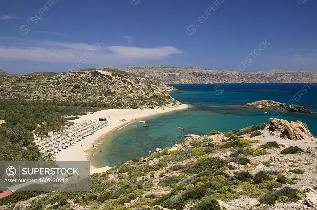 Vai Beach, Vai, Lasithi Province, Crete, Greece
