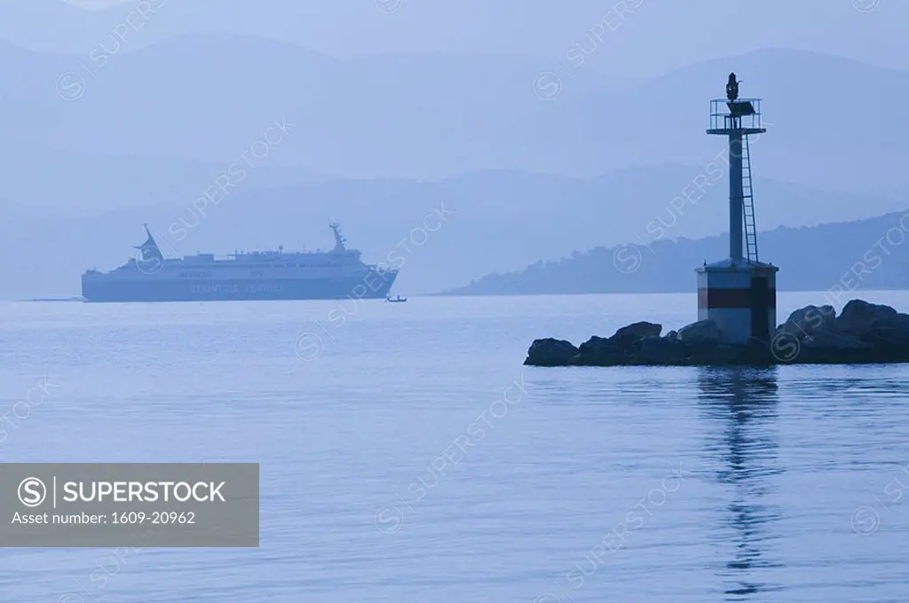 Greek Island Ferry, Argostoli Bay, Kefalonia, Ionian Islands, Greece