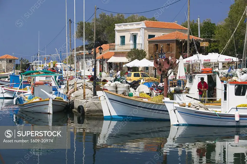 Fishing port, Mithymna Molyvos, Lesbos Island, Greece